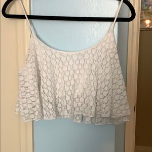 White crop top